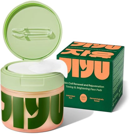 Jiyu Korean Skincare Anti-Aging Toner Pads - 100 ct.